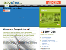 Tablet Screenshot of essayjoint.co.uk
